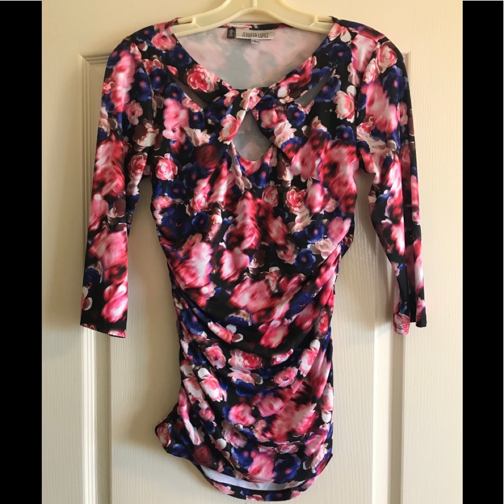 Jennifer Lopez Women’s Floral Blouse - Small